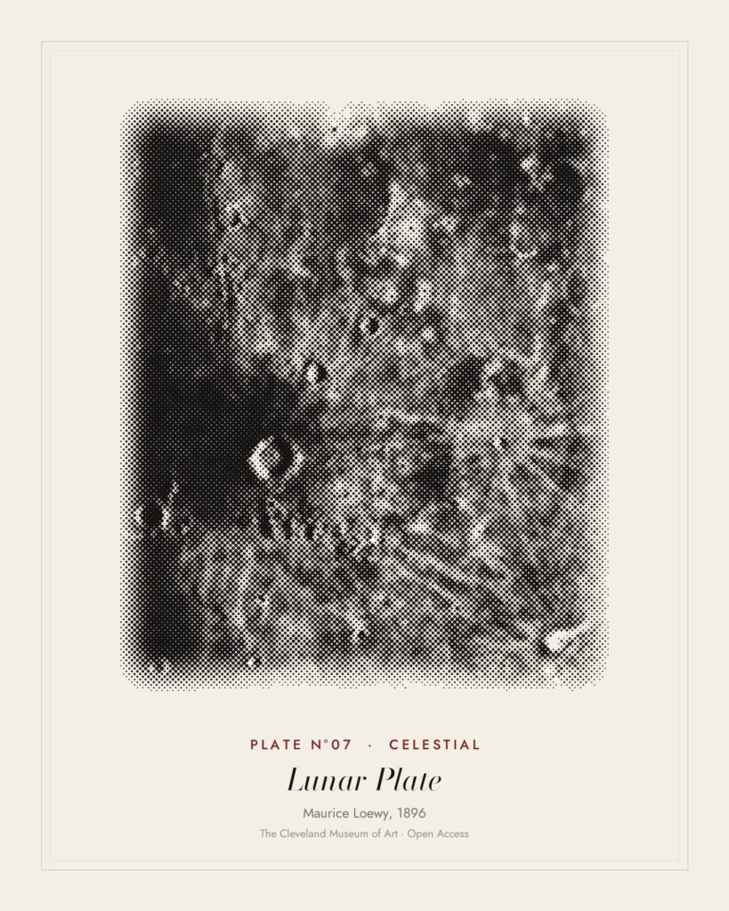 Plate N°07: Photographie Lunaire: Copernic, Képler, Aristarque, Maurice Loewy, 1896