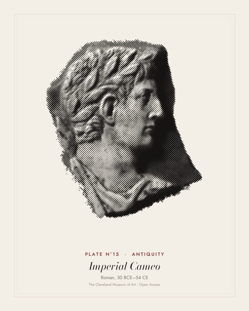Plate N°15: Cameo: Julio-Claudian Imperial Portrait, Roman, 30 BCE–54 CE