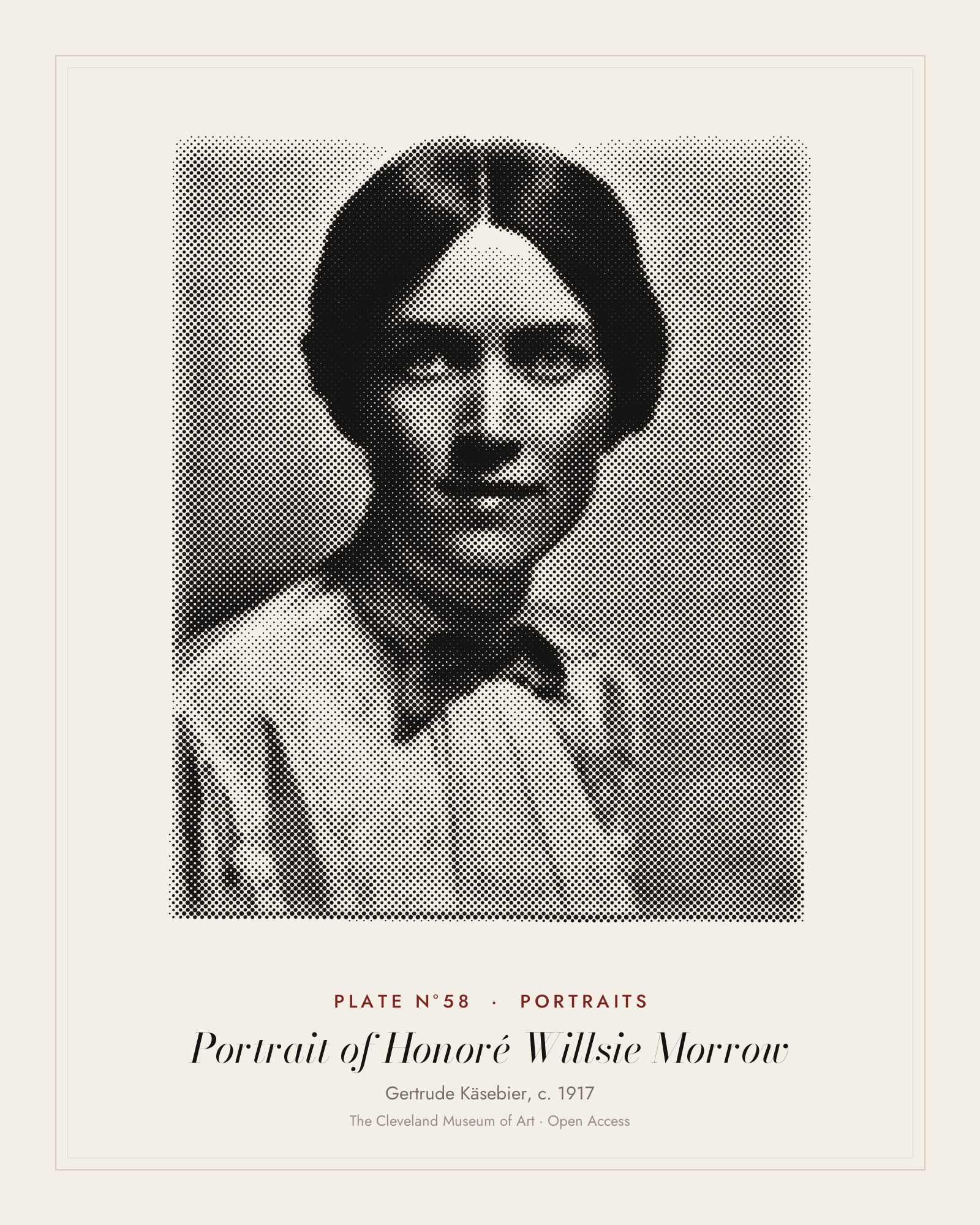 Plate N°58: Portrait of Honoré Willsie Morrow, Gertrude Käsebier, c. 1917
